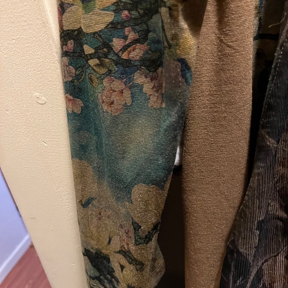 COLDWATER CREEK Foral Cascading Sweater Jacket - Picture 5 of 6